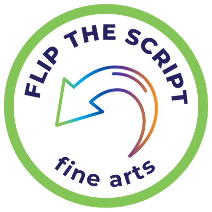 22-23 Fine Arts-Flip the Script Challenge Logo