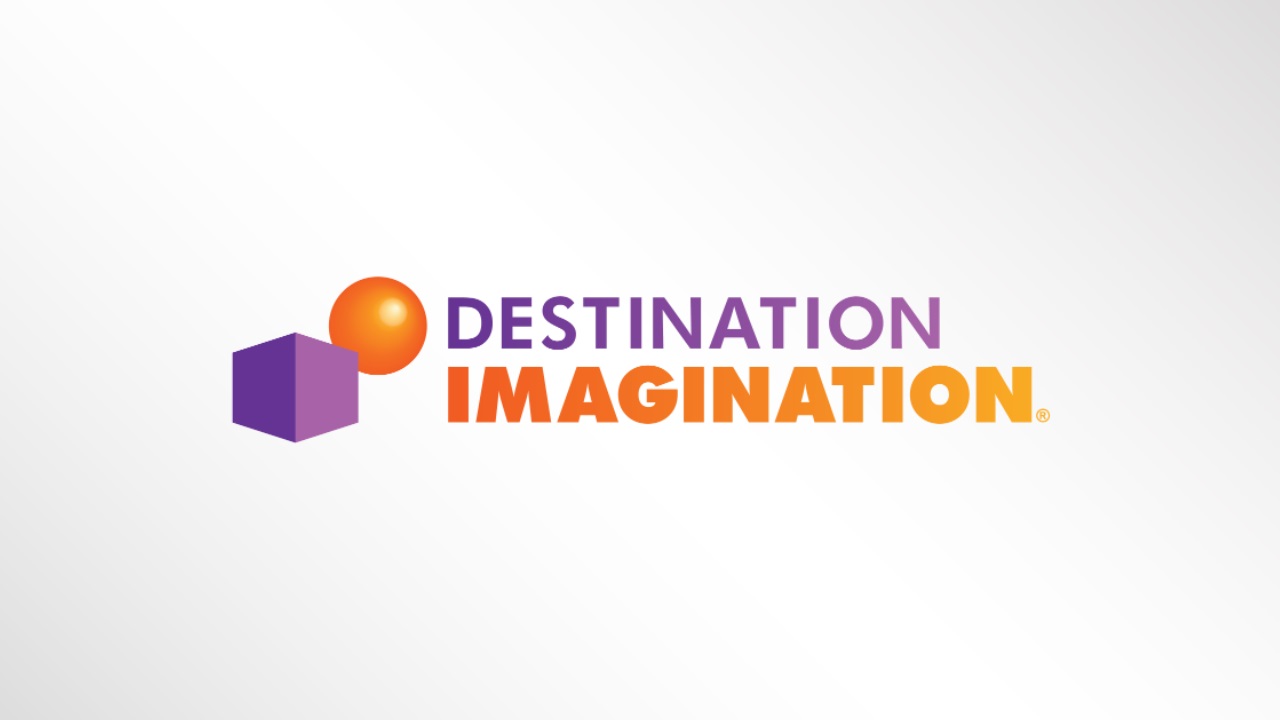 Destination Imagination logo on a gray background.