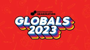 Global Finals 2023 logo in white and black on red background