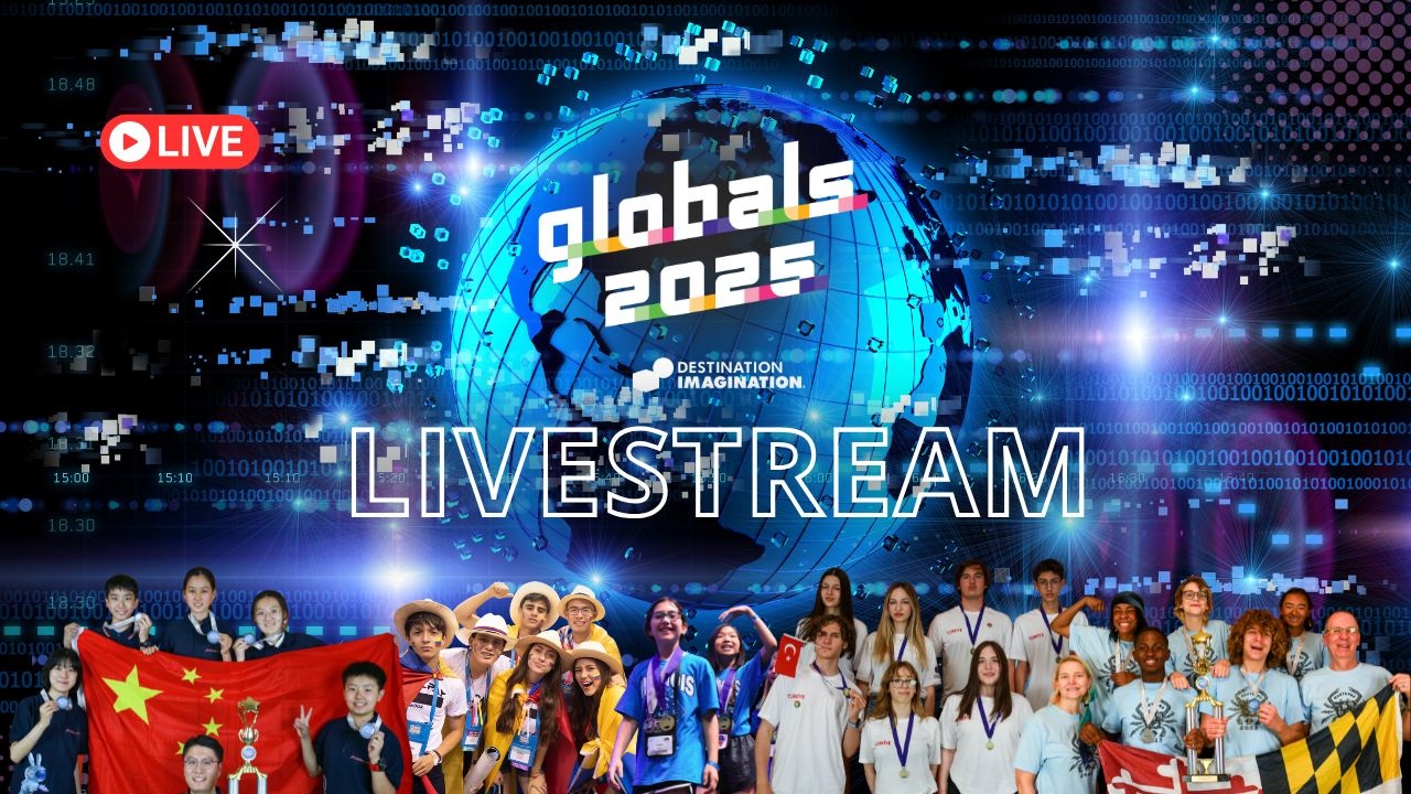 Images of Global Finals teams celebrating. Text says "Global Finals Livestream"