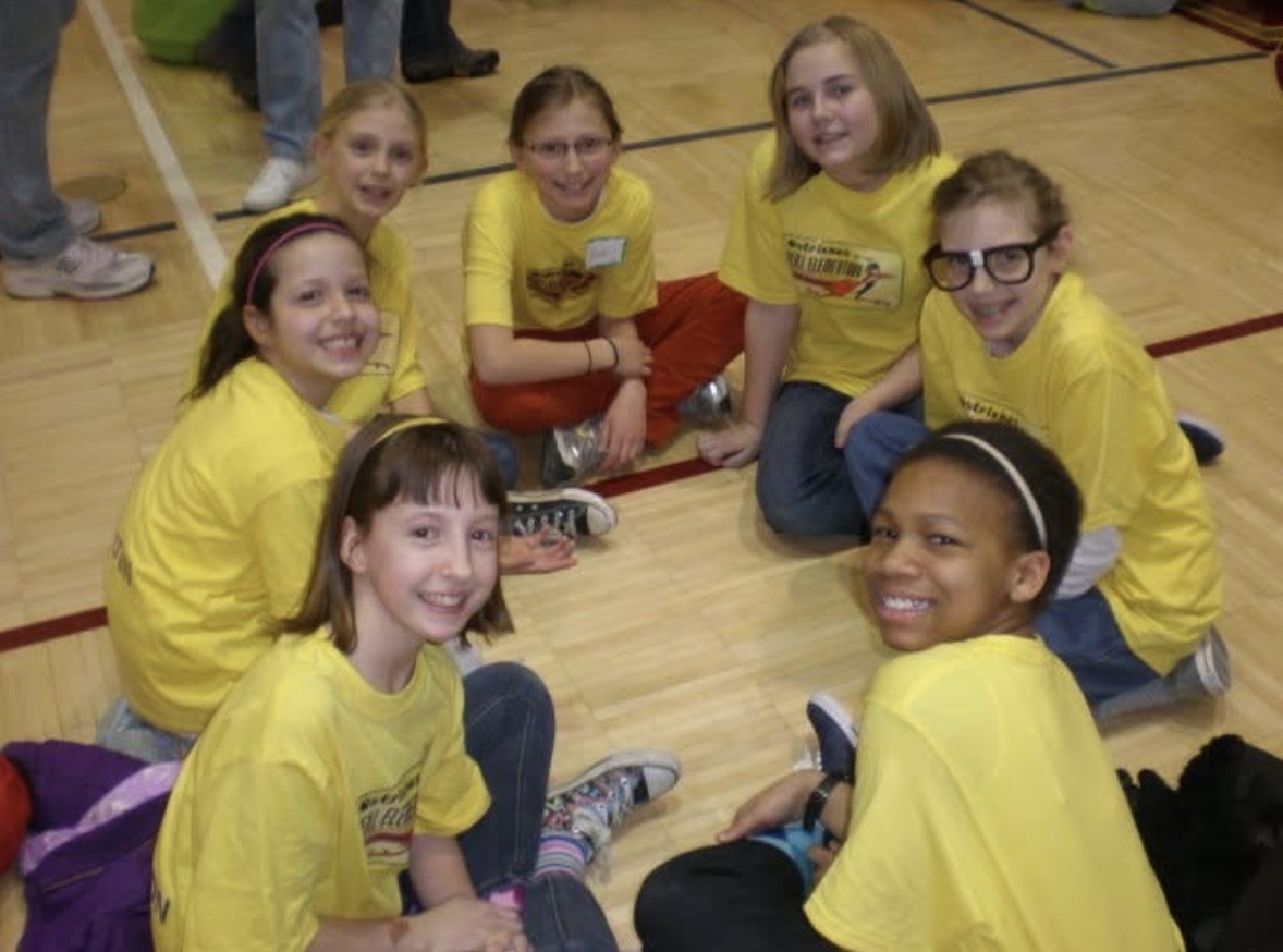 Leah and her teammates at the 2012 Destination Imagination Minnesota Affiliate Tournament.