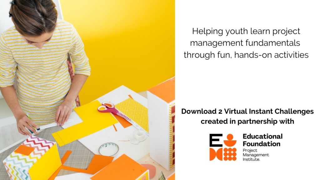 PMI Educational Foundation and Destination Imagination Collaborate for Virtual Instant Challenges