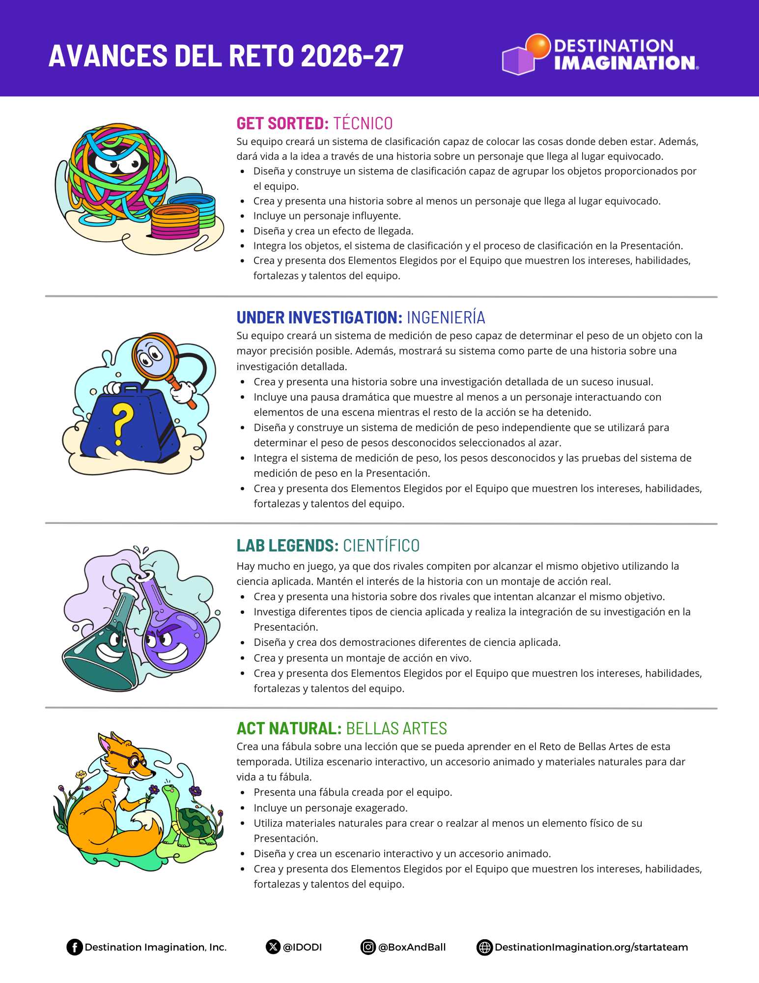 Spanish - 2026-27 Challenge Preview Flyer - Letter Size