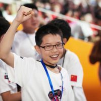 DI Student Cheering at Global Finals