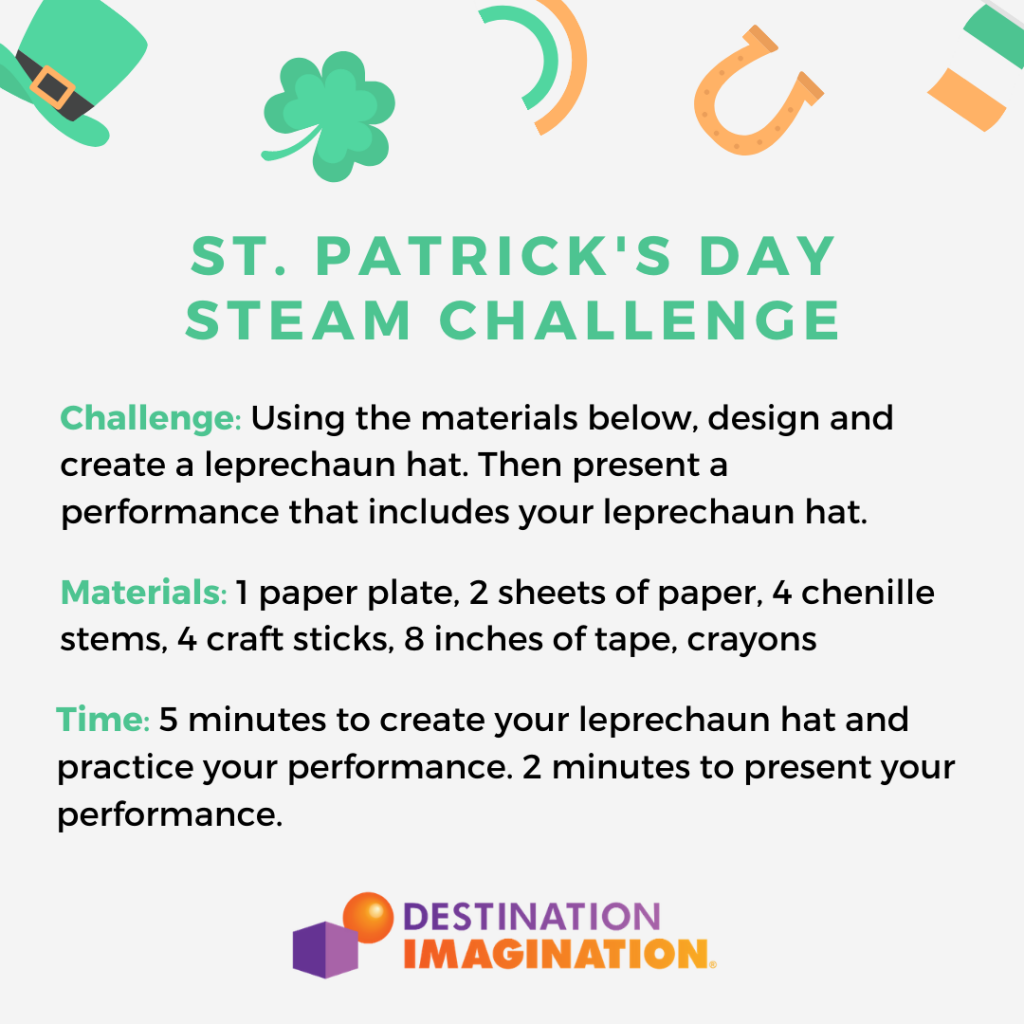 St. Patrick's Day STEAM Challenge instructions